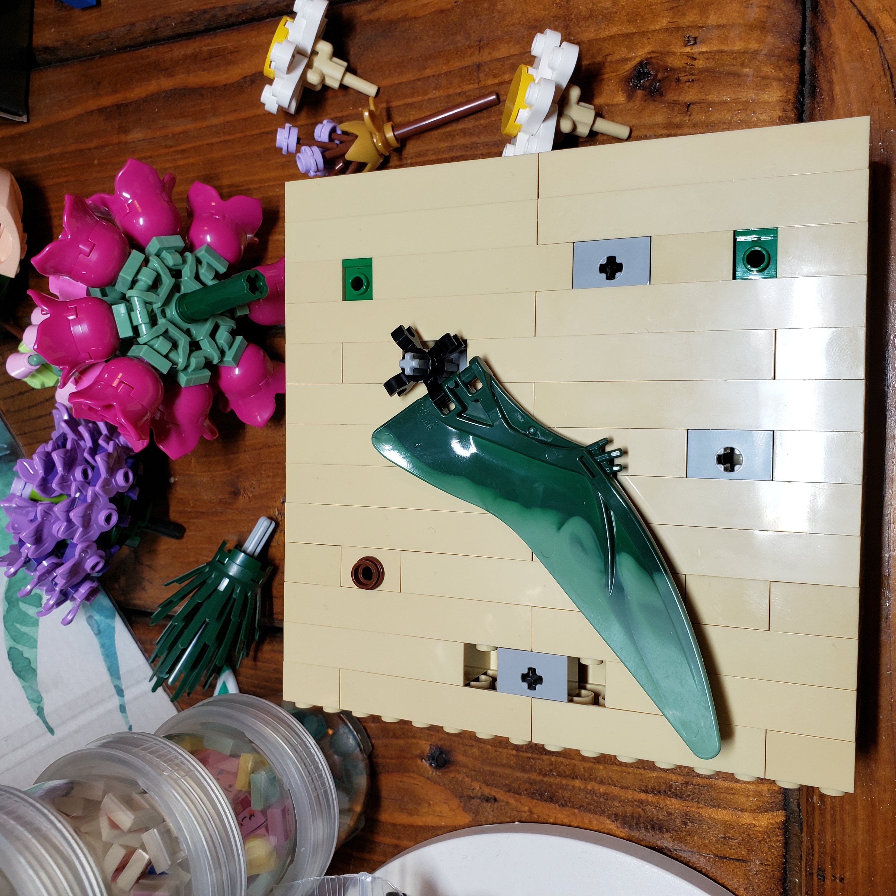 Custom Flower Bouquet Brick Layer